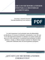 Importancia de Los Microorganismos Emergentes para La Seguridad Alimentaria