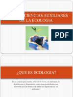 Ramas y Ciencias Auxiliares de La Ecologia