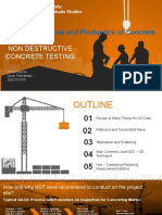 CE 222 Properties and Production of Concrete: Non Destructive Concrete Testing