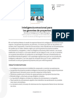 Inteligencia Emocional para Los Gerentes de Proyectos Mersino Es 26801 PDF