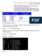 Internal Commands: Resident Commands. The Command Available Are All Combined Together and Are