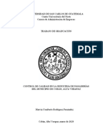 Estado de Calidad en El Proceso de Panificadoras