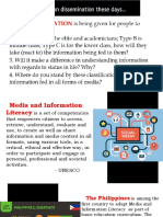 Introduction To Media and Information Literacy