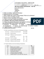 Vijayam Junior College:: Chittoor: I Answer Eight of The Following Questions. 8X5 40