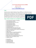 International Journal of Database Management Systems (IJDBMS)