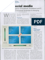 Social Media: With The Convergence of Broadcast, Broadband and IT, The Face of The Broadcast Landscape Is Changing