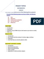 Project For Class Xi Maths PDF