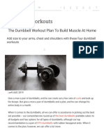 The Dumbbell Workout Plan To Build Muscle at Home - Coach PDF