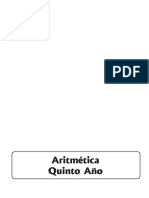 Manual de Aritmética 5to Secundaria 