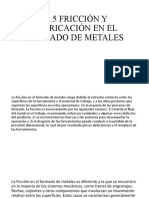 18.5 Fricción Y Lubricación en El Formado de Metales