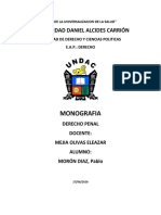 Monografia Derecho Penal - Morón Diaz Pablo