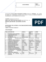 Acta de Entrega Desfibrilador