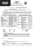 Temporary Progress Report Card For JHS: Old Cabalan Integrated School