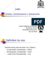 Nanoparticulas:: Sintesis, Caracterizacion y Aplicaciones