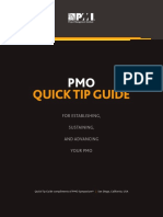 Quick Tip Guide: For Establishing, Sustaining, and Advancing Your Pmo