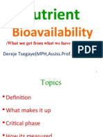 Bioavailability