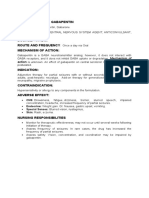 1.) Generic Name: Gabapentin Brand Name Classification Dosage Route and Frequency Mechanism of Action