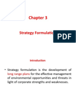 Strategy Formulation