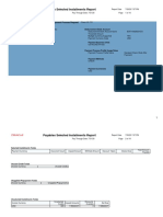 Payables Selected Installments Report: Payment Process Request PPR Selection Criteria