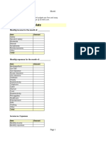 Home Budget Template