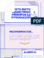 TEXTO MIXTO - Redactando Párrafos de Introducción