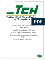 Necesidades de Mantenimiento Mediante PLC PDF