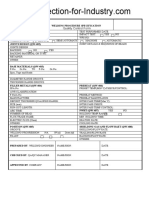 Quality Control Form: N/A UP Hill Down Hill