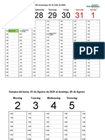 Calendario Semanal