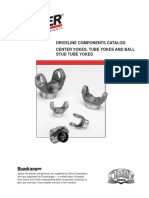 Driveline Components Catalog Center Yokes, Tube Yokes and Ball Stud Tube Yokes