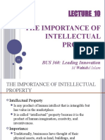 Lec 9 - The Importance of Intellectual Property