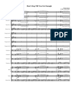 Don't Stop Till You Get Enough - Score PDF