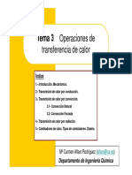 Tema 3. Operaciones de Transferencia de Calor