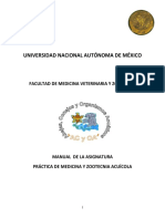 Manual de Practicas de Medicina y Zootecnia Acuicola PDF