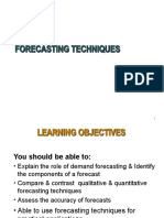 Lecture 05 - Forecasting Techniques