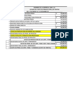 Formato de Estado de Costo de Producción y de Ventas y Estado de Resultados