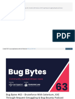 Bruteforce With Selenium, XXE Through Request Smuggling