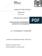 "CUIDADOS DE ENFERMERÍA EN EL PACIENTE CON DIABETES Adulto