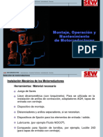 Presentación - Montaje Operacion y Mantenimiento de Motorreductores PDF