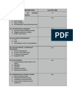 Audit Theory Topic Outline