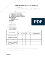 Proyecto de Responsabilidad Social Ambiental