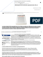 ¿Cómo Se Reflejan en La Declaración de Renta Las Operaciones de Un Leasing Habitacional - PDF