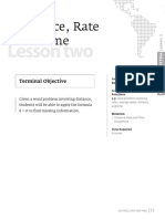 MS Math - Distance Rate Time