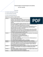 Learning Outcome 4: Developing Leaders 4.1: Evaluate Leadership and Fellowship 4.2: Understand Ethical Leadership 4.3. Discuss Leadership Management