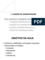 2 Funções Organizacionais