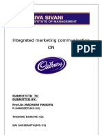 Imc Assignment On Cadbury