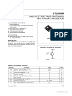 ST2001HI: High Voltage Fast-Switching NPN Power Transistor