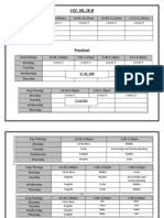 Zoom Class Timetable PG-10