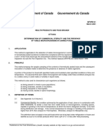 Government of Canada Gouvernement Du Canada: HPB Method MFHPB-01 March 2001