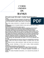 IN Banks: Cyber Crimes