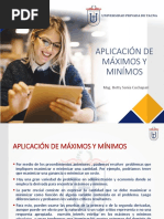 Aplicacion de Máximo y Minimos PDF